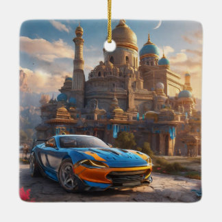 Supercar cool beautiful monastery ceramic ornament