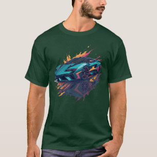 Supercar Eotic Sports Car Concept Poster Style Boy T-Shirt