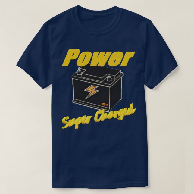 Supercharged POWER by mxx T-Shirt (Design Front)