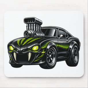 Supercharged Snake-Eye Muscle Car Mouse Mat