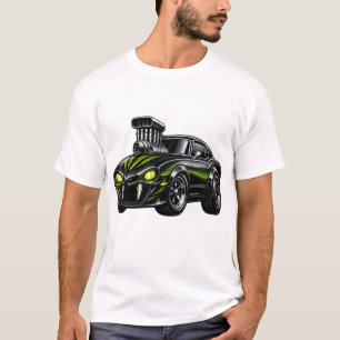 Supercharged Snake-Eye Muscle Car T-Shirt