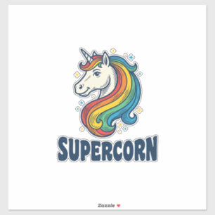 Supercorn Unicorn Vintage Engraving T-Shirt Design
