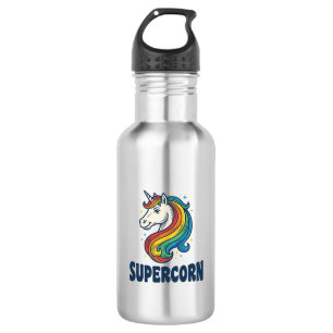 Supercorn Unicorn Vintage Engraving T-Shirt Design 532 Ml Water Bottle
