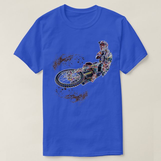 Supercross Motocross Enduro FMX Brap Dirt Bike Rid T-Shirt (Design Front)