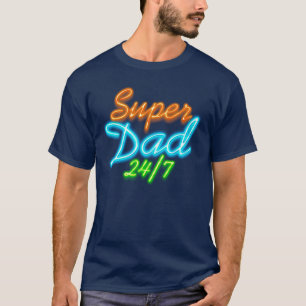 Superdad 24-7 Neon Fluo SUPER DAD T-Shirt