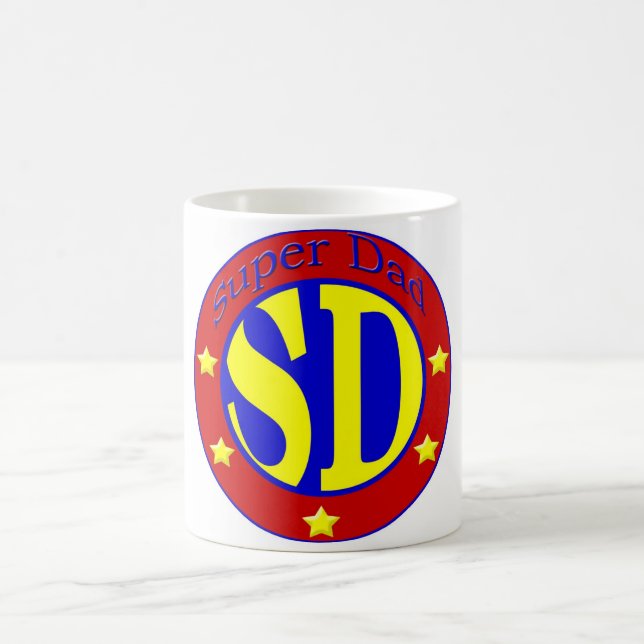 superdad-badge coffee mug (Center)
