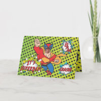 SuperDad Comic Book Hero Photo Insert Card