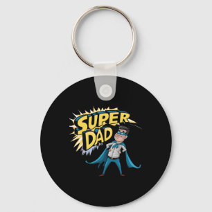 Superdad Funny Superhero Dad Present Costume For F Key Ring