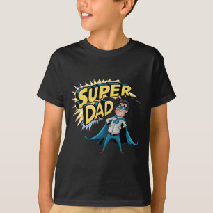 Superdad Funny Superhero Dad Present Costume For F T-Shirt