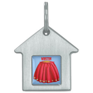 SUPERDOG Cape Pet Name Tag
