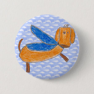 Superdog (Maggie) button