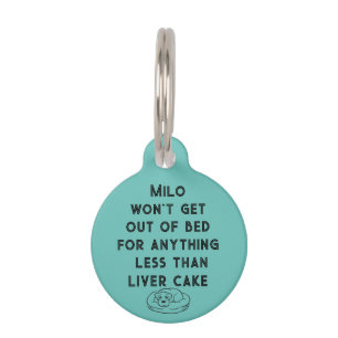 Superdog slogan personalised pet tag