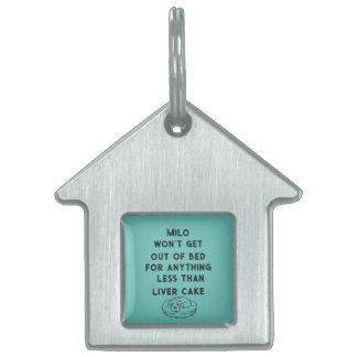 Superdog slogan personalised pet tag