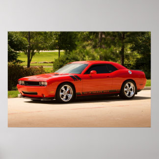 Superficial Dodge Challenger Poster