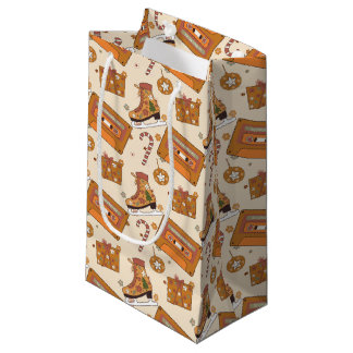 Superfloral Retro Christmas Joy Small Gift Bag