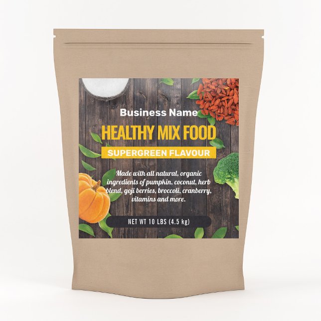 Superfood Product Label | Organic Food Label (Creator Uploaded)