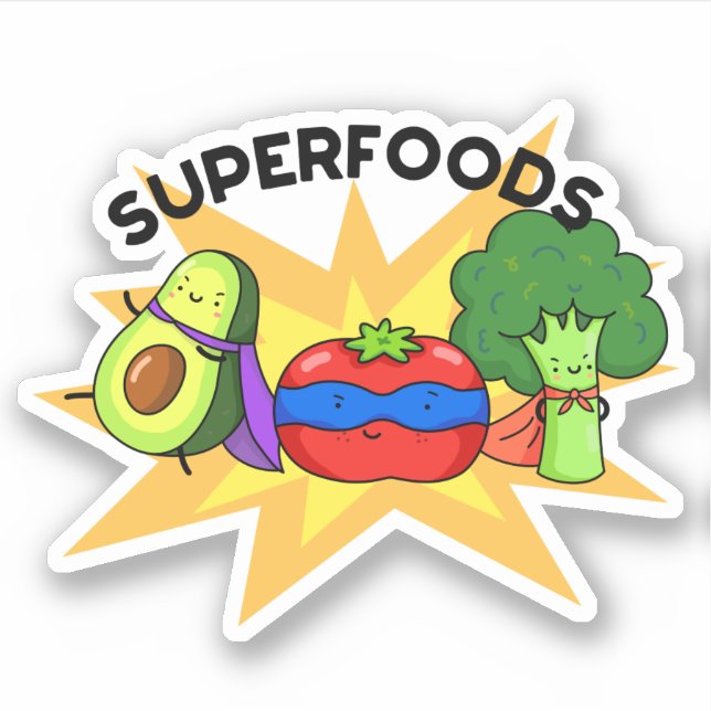 Superfoods Funny Vegetable Pun  (Front)