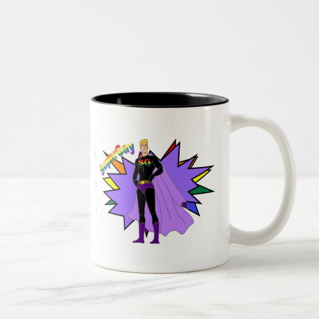 SuperGay! Two-Tone Coffee Mug (Right)