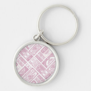Supergirl Admit One Pattern Pink Key Ring