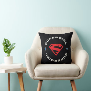 Supergirl Age of Heroes Circle S-Shield Cushion