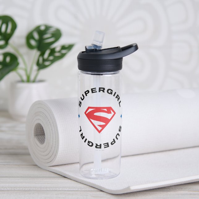Supergirl Age of Heroes Circle S-Shield Water Bottle (Yoga)