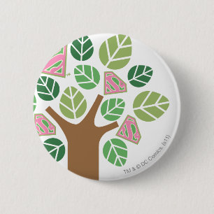 Supergirl All Natural Tree 6 Cm Round Badge
