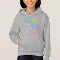 Supergirl and Logo Coloured Outlines