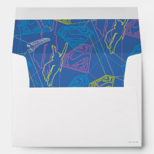 Supergirl and Logo Coloured Outlines Envelope