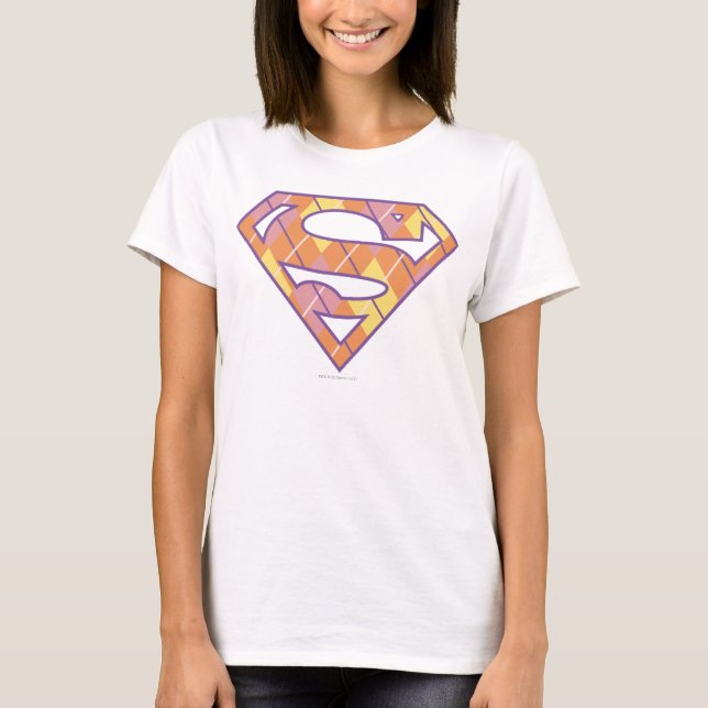 Supergirl Argyle Logo T-Shirt (Front)