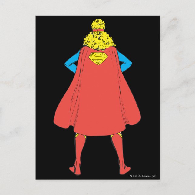 Supergirl Back View Postcard (Front)