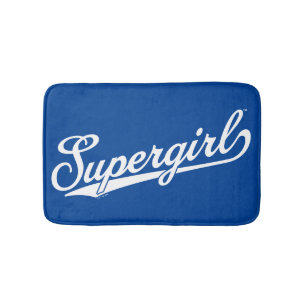 Supergirl Baseball All-Star Name Logo Bath Mat
