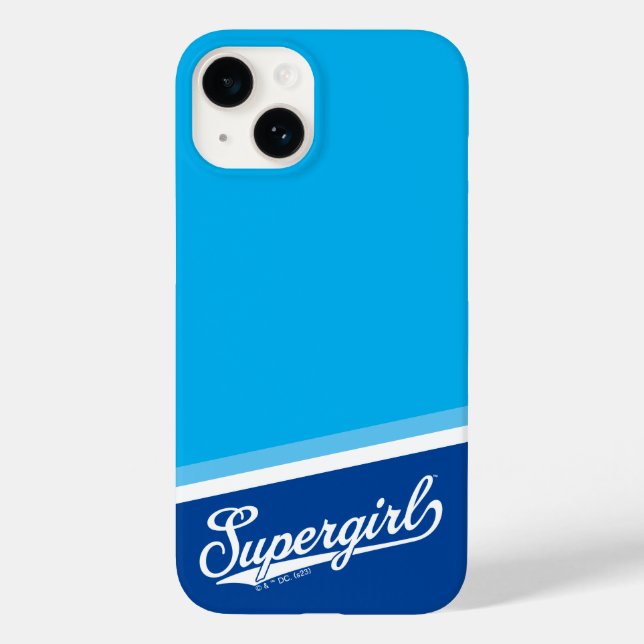 Supergirl Baseball All-Star Name Logo Case-Mate iPhone Case (Back)
