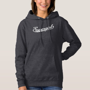 Supergirl Baseball All-Star Name Logo Hoodie