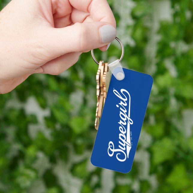 Supergirl Baseball All-Star Name Logo Key Ring (Hand)