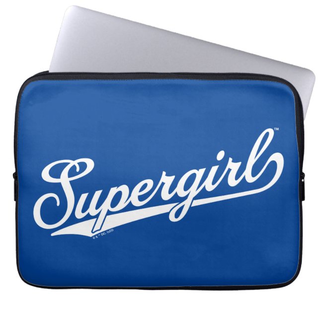 Supergirl Baseball All-Star Name Logo Laptop Sleeve (Front)