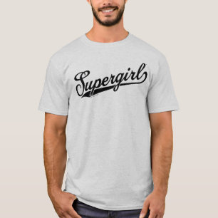 Supergirl Baseball All-Star Name Logo T-Shirt
