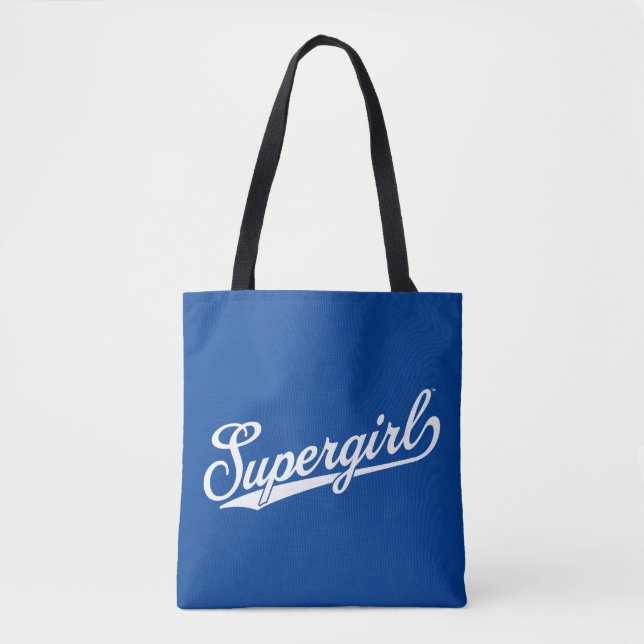 Supergirl Baseball All-Star Name Logo Tote Bag (Front)