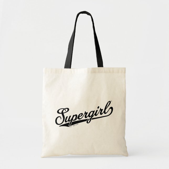 Supergirl Baseball All-Star Name Logo Tote Bag (Front)