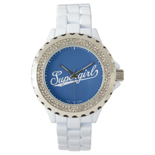 Supergirl Baseball All-Star Name Logo Watch (Front)