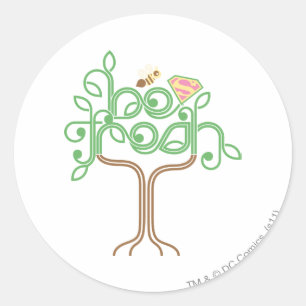 Supergirl Be Fresh Classic Round Sticker