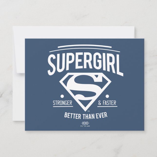 Supergirl Better Than Ever Retro Graphic Card (Front)