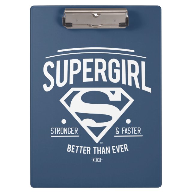 Supergirl Better Than Ever Retro Graphic Clipboard (Front)