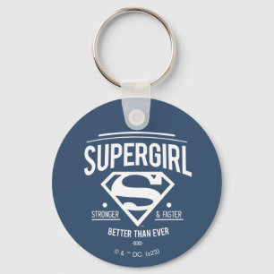 Supergirl Better Than Ever Retro Graphic Key Ring