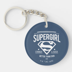 Supergirl Better Than Ever Retro Graphic Key Ring