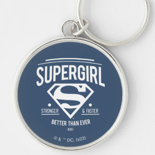 Supergirl Better Than Ever Retro Graphic Key Ring