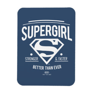 Supergirl Better Than Ever Retro Graphic Magnet