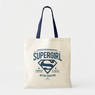 Supergirl Better Than Ever Retro Graphic Tote Bag