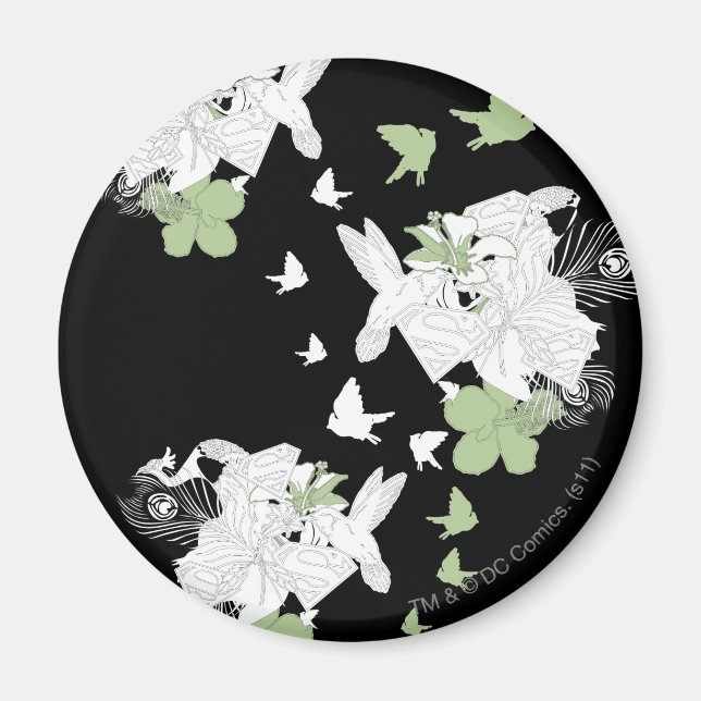 Supergirl Birds and Feathers Magnet (Front)