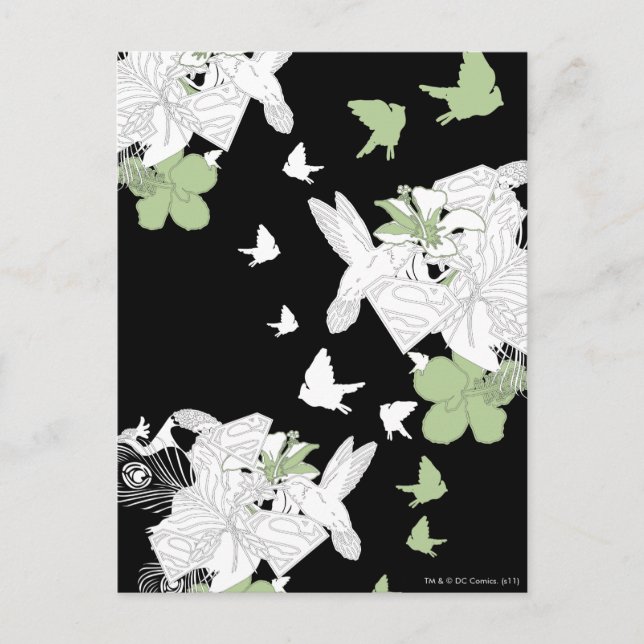 Supergirl Birds and Feathers Postcard (Front)