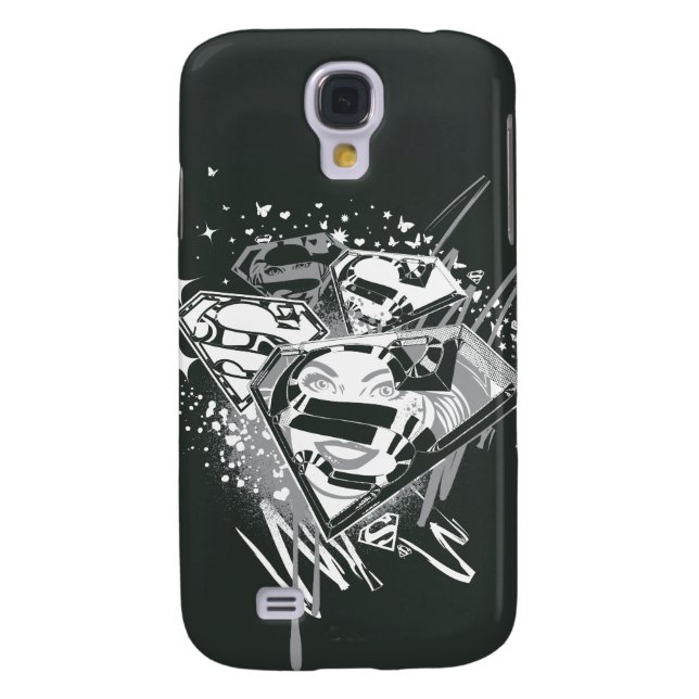 Supergirl Black and White Case-Mate Samsung Galaxy Case (Back)